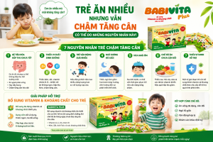 Trẻ ăn nhiều nhưng vẫn chậm tăng cân